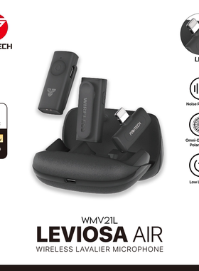 FANTECH WMV21L Interview Live Vlog Mini Lavalier Microphone
