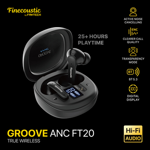 Finecoustic FT20 In-Ear Noise-Canceling Bluetooth Earphones