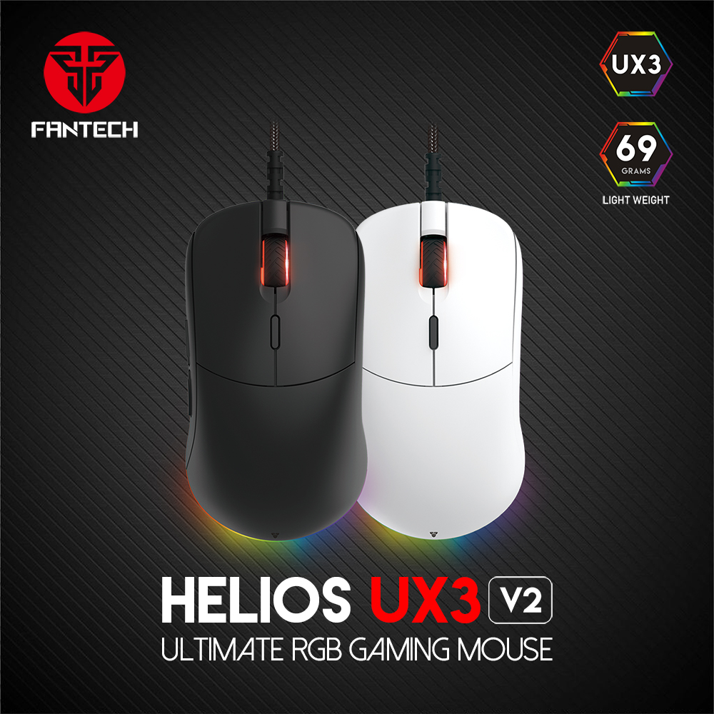 FANTECH HELIOS UX3V2 Gaming Mouse Pixart 3389 Wired Mouse