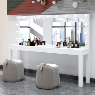 长烤漆化妆台剧组彩妆化妆镜美发镜台化妆学校带灯专业化妆桌