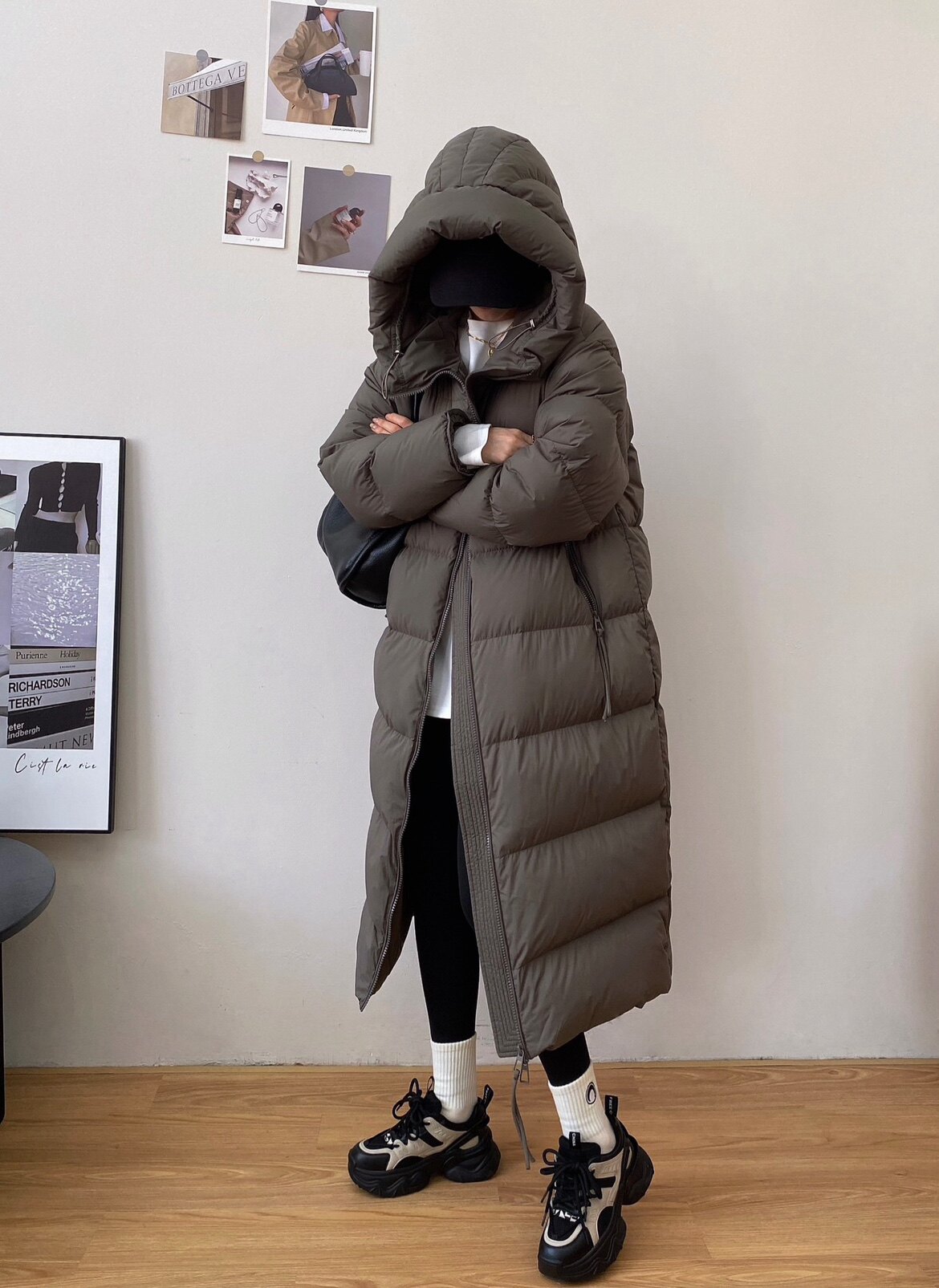 长款鹅绒羽绒服女冬季2024新款超长过膝大被子到脚踝加长加厚外套