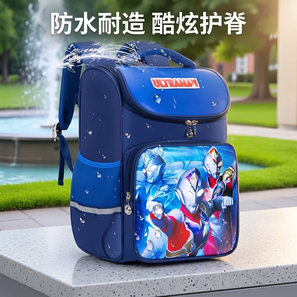 赛罗奥特曼护脊减负小学生书包