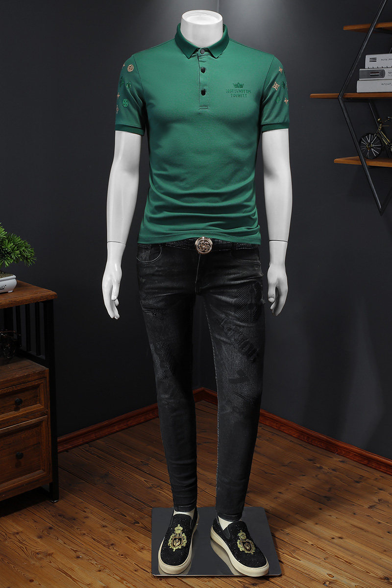 2026年新款男POLO衫印花钱塘6016-E2471-P75,男装Polo衫,钱塘6016