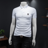 新款男POLO衫刺绣短袖翻领T恤钱塘6016-E3512-P75假模，男装T恤，钱塘6016