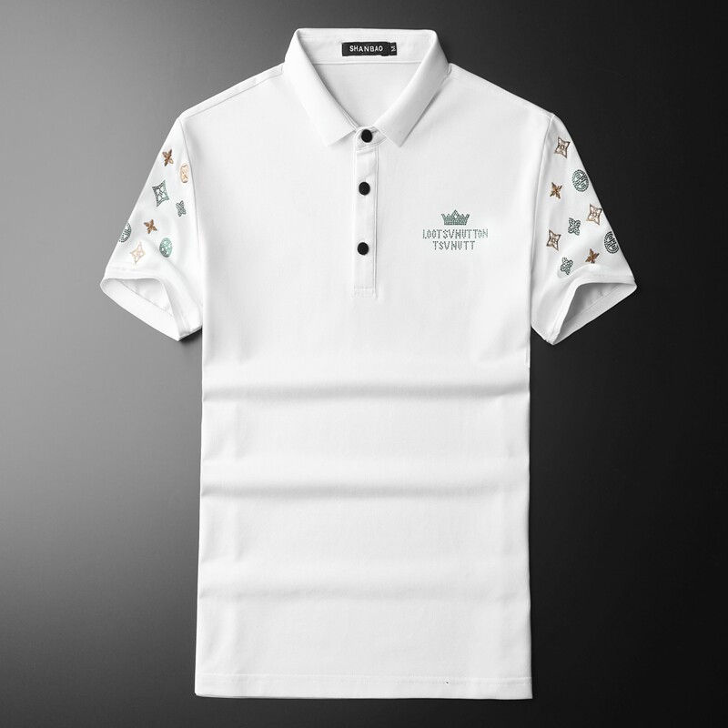 2024年新款男POLO衫印花钱塘6016-E2471-P75,男装Polo衫,钱塘6016