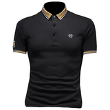 2024年新款男POLO衫纯色钱塘6016-E2026-P75，男装Polo衫，钱塘6016