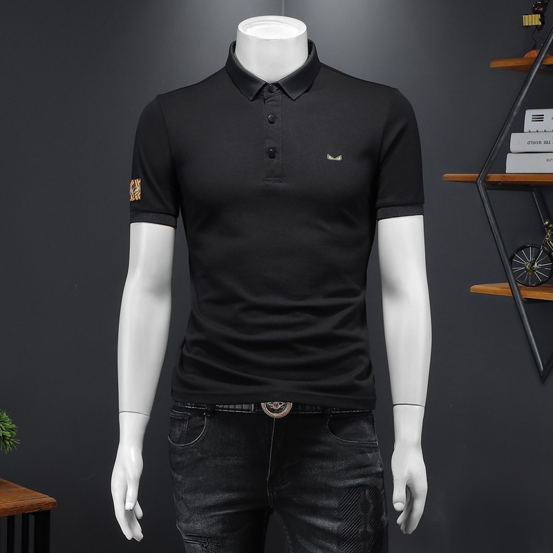 2024年新款男POLO衫纯色钱塘6016-E2036-P75,男装Polo衫,钱塘6016