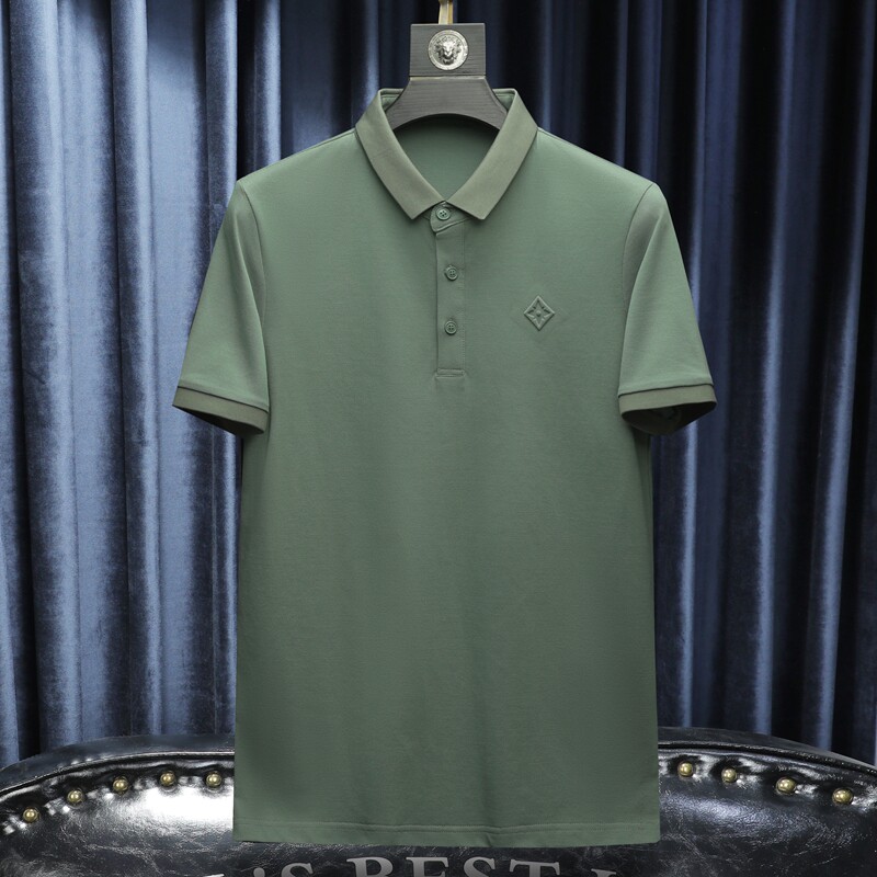 新款男POLO衫刺绣短袖翻领T恤钱塘6016-E3502-P70沙发图,男装T恤,钱塘6016