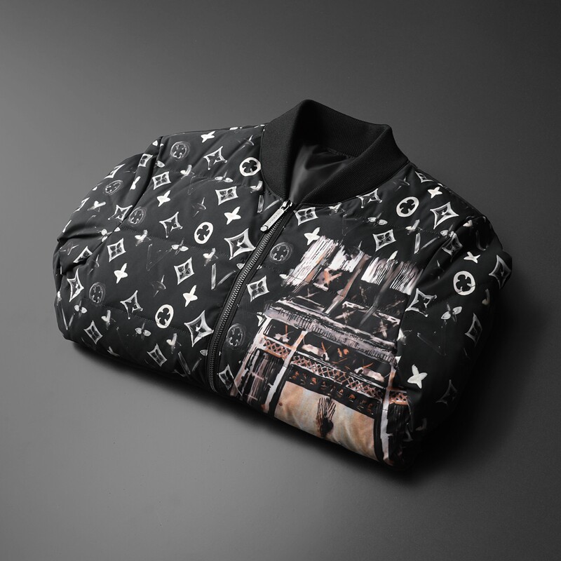 新款花羽绒服男立领90白鸭绒棒球服外套 钱塘6016-F5051-P280图片