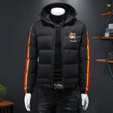 90%白鸭绒2024新款男士连帽羽绒服钱塘6016-F9187P290，男装羽绒服，钱塘6016