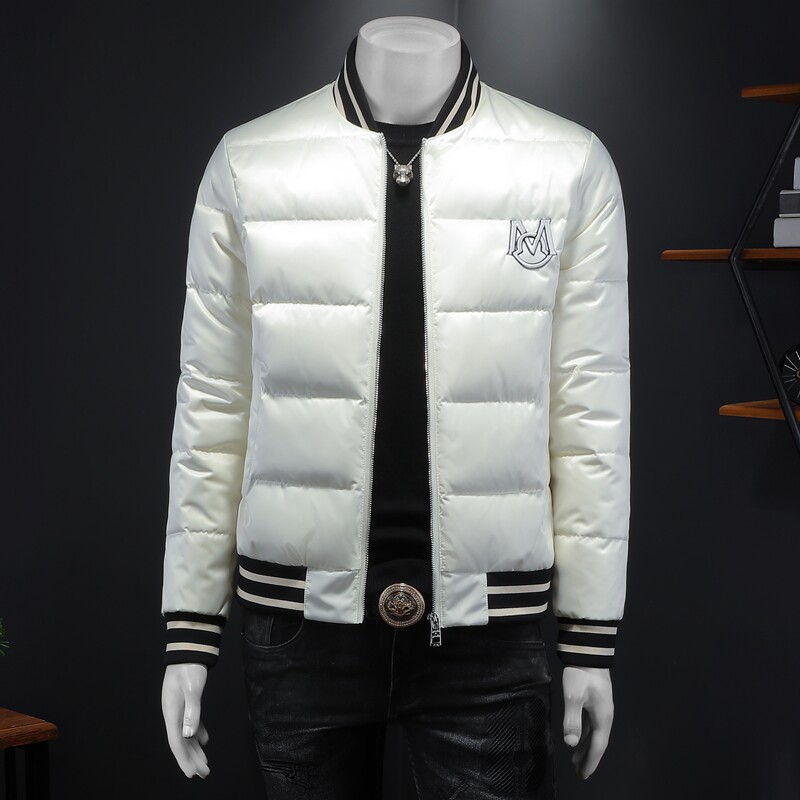 F6066 P300 2024高端冬季90%白鸭绒植绒连帽羽绒服  假模 345图片