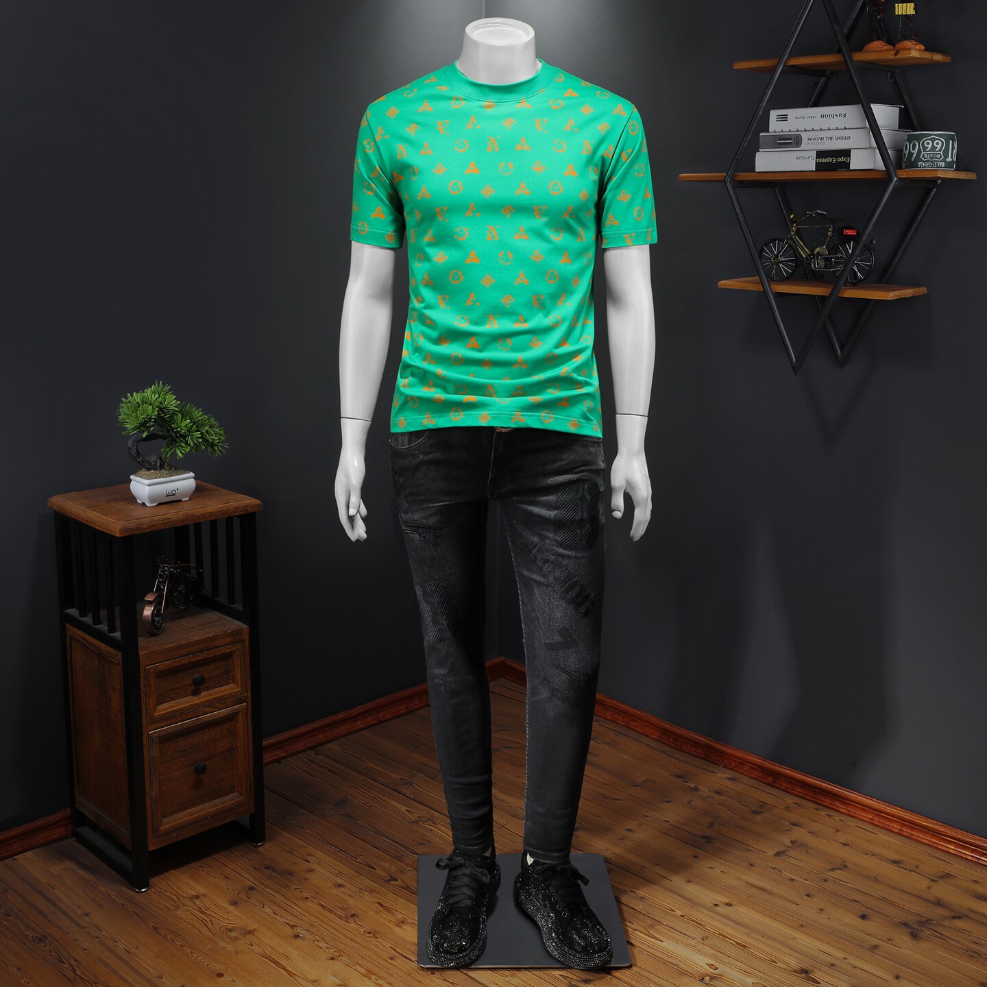 2026年夏季微阔印花T恤QT6016-E3701-P75,男装T恤,钱塘6016