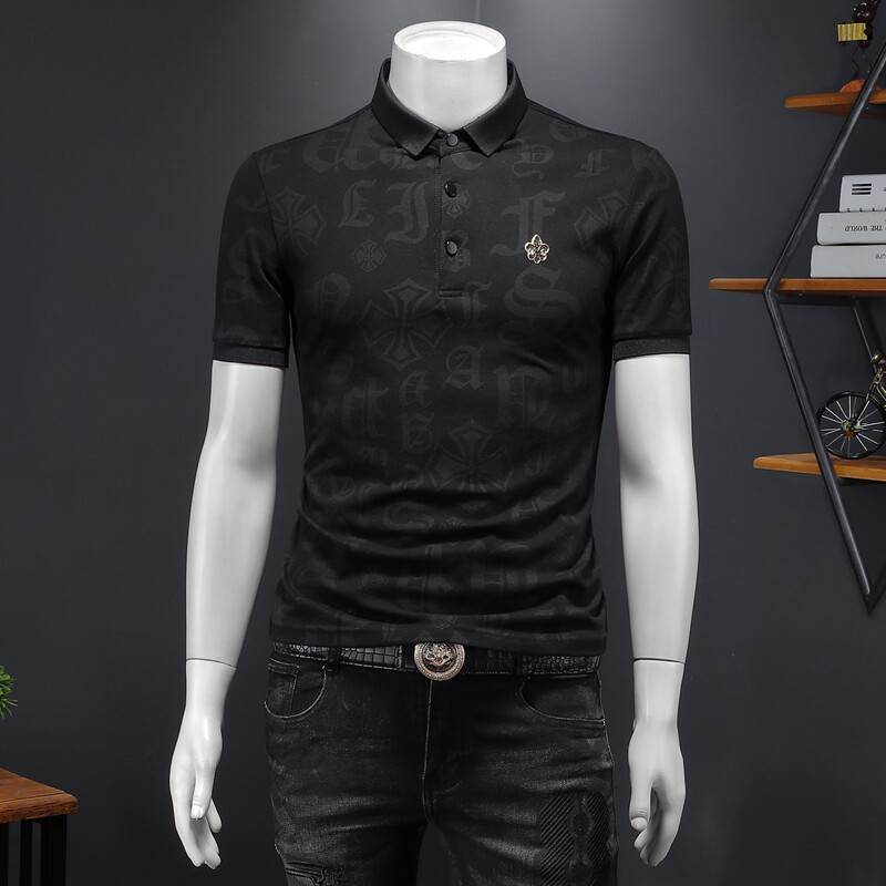 2024年新款男POLO衫印花纯色钱塘6016-E2039-P80图片