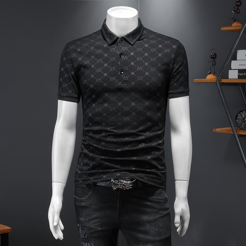 2024年新款男POLO衫钱塘6016-E1943-P75杏,男装Polo衫,钱塘6016