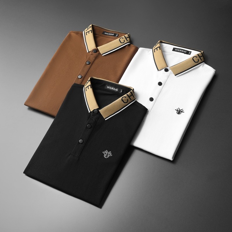 2026年新款男POLO衫纯色钱塘6016-E2026-P75，男装Polo衫，钱塘6016