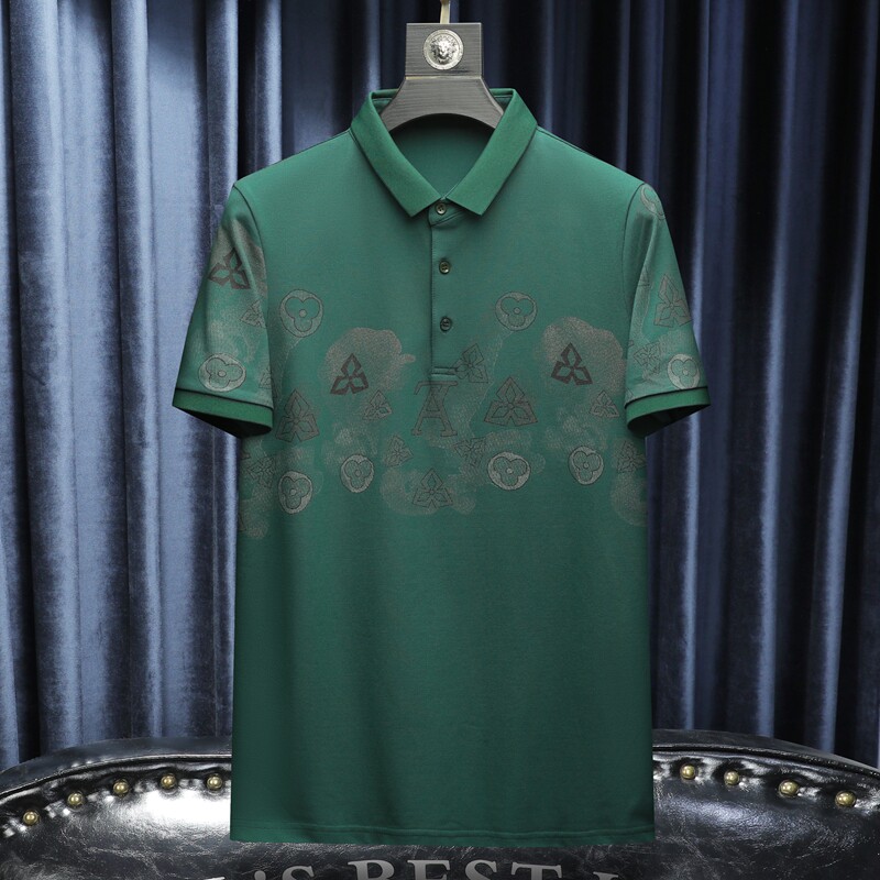 新款男POLO衫刺绣短袖翻领T恤钱塘6016-E3507-P75沙发图,男装T恤,钱塘6016