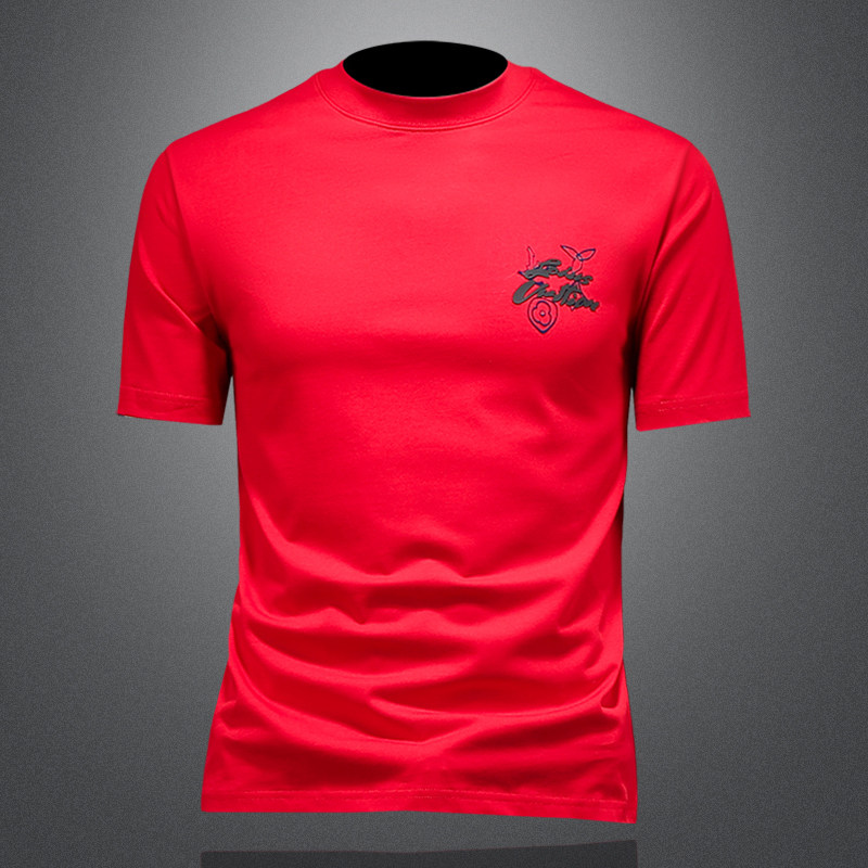 2026年夏季微阔重磅贴布T恤QT6016-E3698-P78，男装T恤，钱塘6016