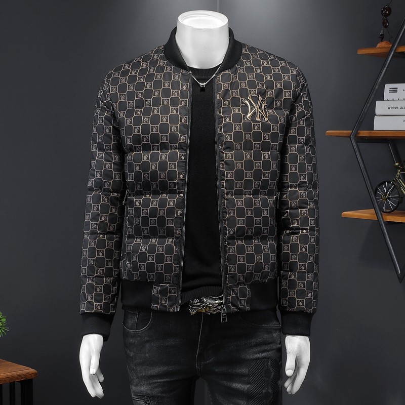 90%白鸭绒新款男士立领羽绒服钱塘6016-F9202P280，男装羽绒服，钱塘6016