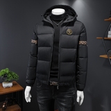90%白鸭绒2024新款男士连帽羽绒服钱塘6016-F9188P300，男装羽绒服，钱塘6016