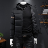 90%白鸭绒2024新款男士连帽羽绒服钱塘6016-F9188P300，男装羽绒服，钱塘6016