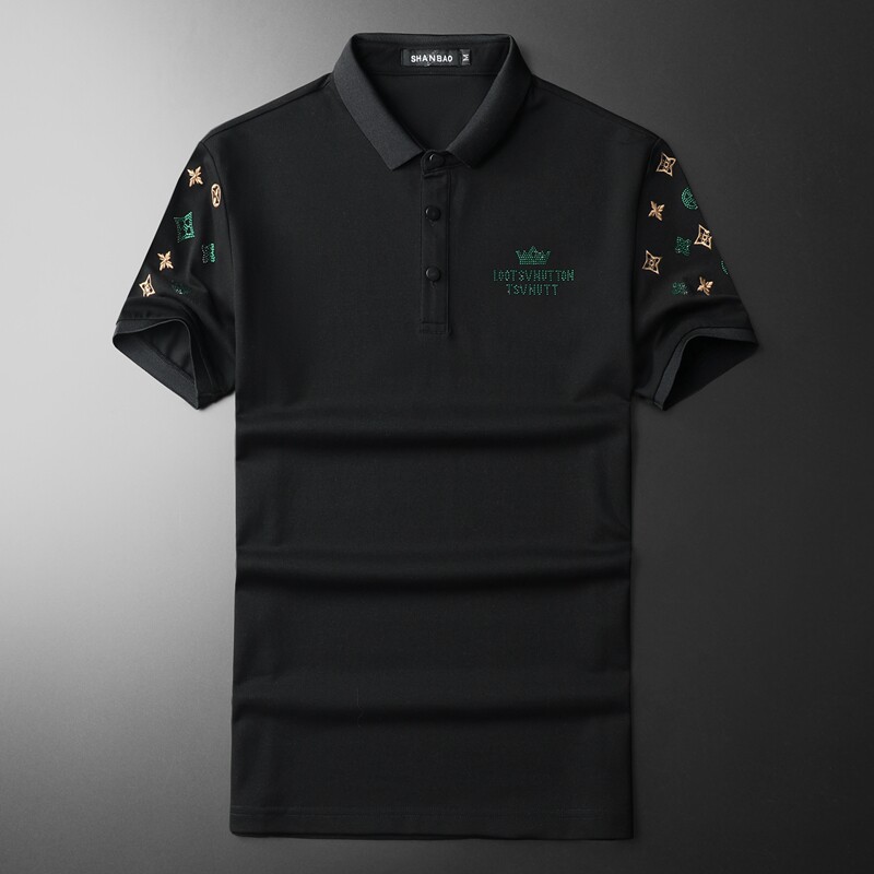 2024年新款男POLO衫印花钱塘6016-E2471-P75,男装Polo衫,钱塘6016