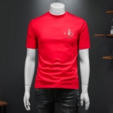 2026年夏季微阔重磅刺绣T恤QT6016-E3695-P78，男装T恤，钱塘6016