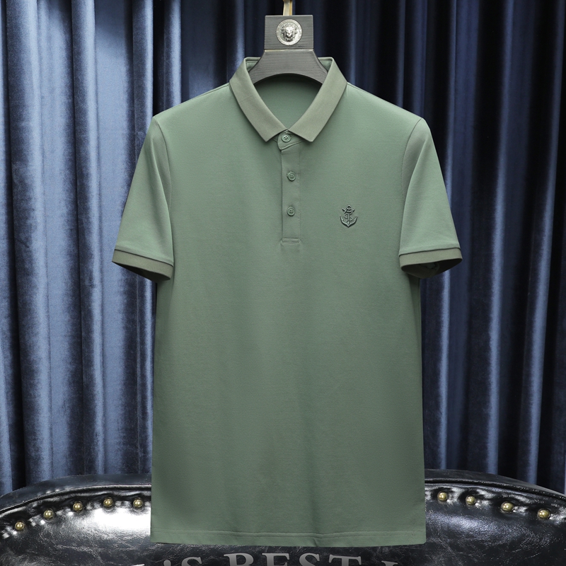 新款男POLO衫刺绣短袖翻领T恤钱塘6016-E3509-P70沙发图，男装T恤，钱塘6016