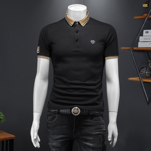 2024年新款男POLO衫纯色钱塘6016-E2026-P75,男装Polo衫,钱塘6016