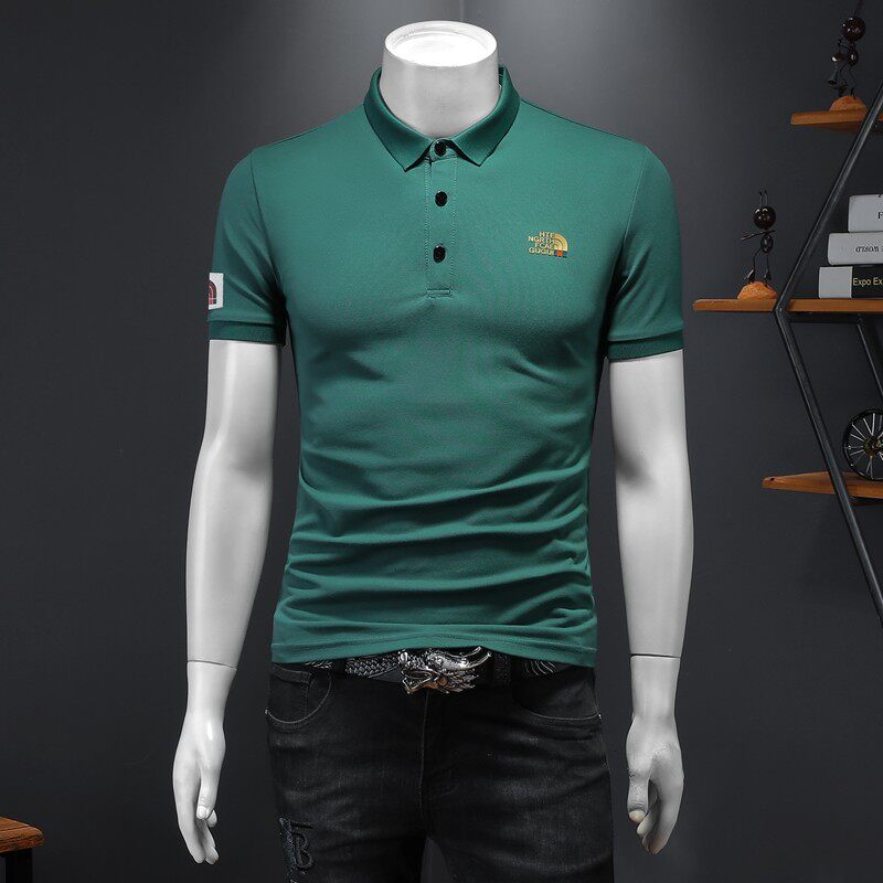 2024年新款男POLO衫印花钱塘6016-E1919-P75绿色图片