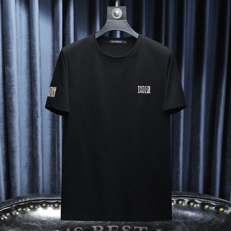 2025年新款圆领刺绣夏季男士T恤钱塘6016-E3312-P60沙发图，男装T恤，钱塘6016