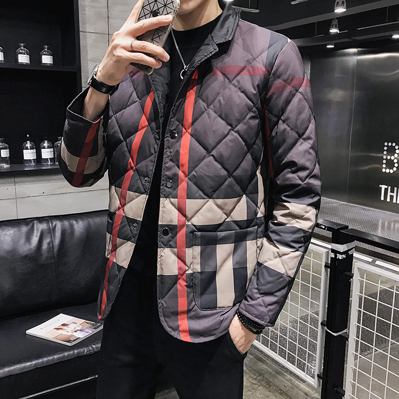 2022大货西装领短款羽绒服轻男翻领羽绒衫钱塘6016-B2208P280真模,男装羽绒服,钱塘6016
