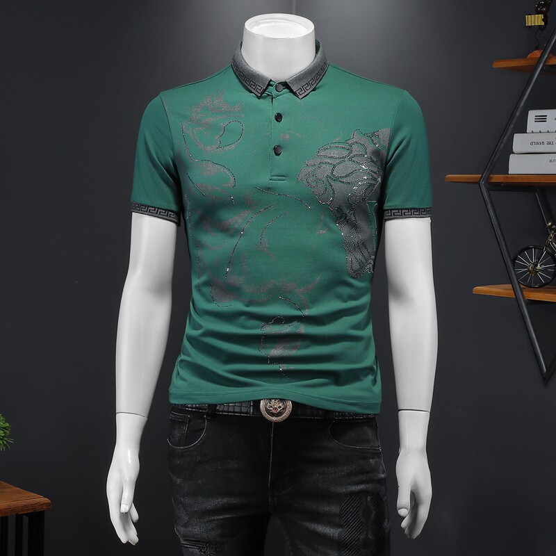 2024年新款男POLO衫印花钱塘6016-E2030-P80，男装Polo衫，钱塘6016