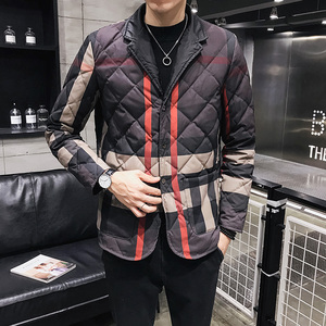 2022大货西装领短款羽绒服轻男翻领羽绒衫钱塘6016-B2208P280真模图片