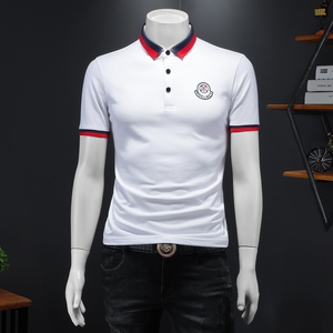 2024年新款男POLO衫印花纯色钱塘6016-E2031-P75,男装Polo衫,钱塘6016