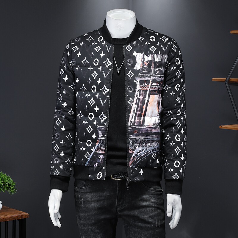 新款花羽绒服男立领90白鸭绒棒球服外套 钱塘6016-F5051-P280图片