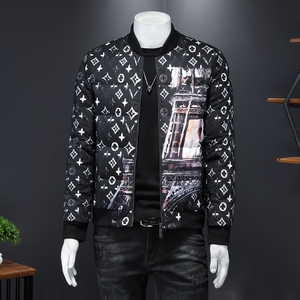 新款花羽绒服男立领90白鸭绒棒球服外套 钱塘6016-F5051-P280图片