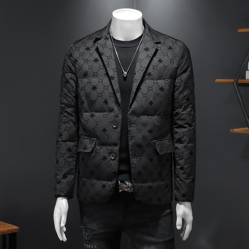 2022男士西装领90%白鸭绒羽绒服钱塘6016-F6618P290图片