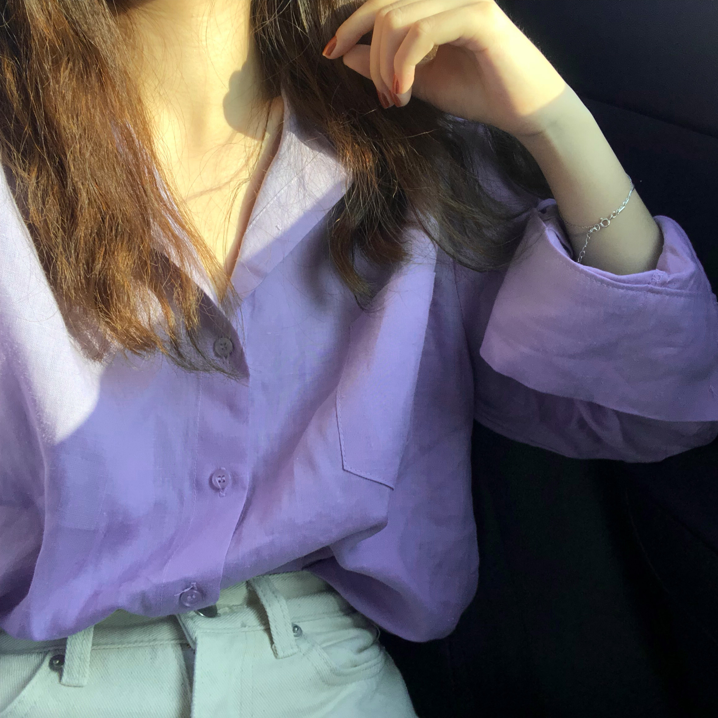 HGºÚ¸ç ×ÏÉ«ÂéÁϳ¤Ðä³ÄÉÀÅ® º«·¶¼òÔ¼¿íËÉѧÉú³ÄÒÂchicÉÏÒÂÔçÇï