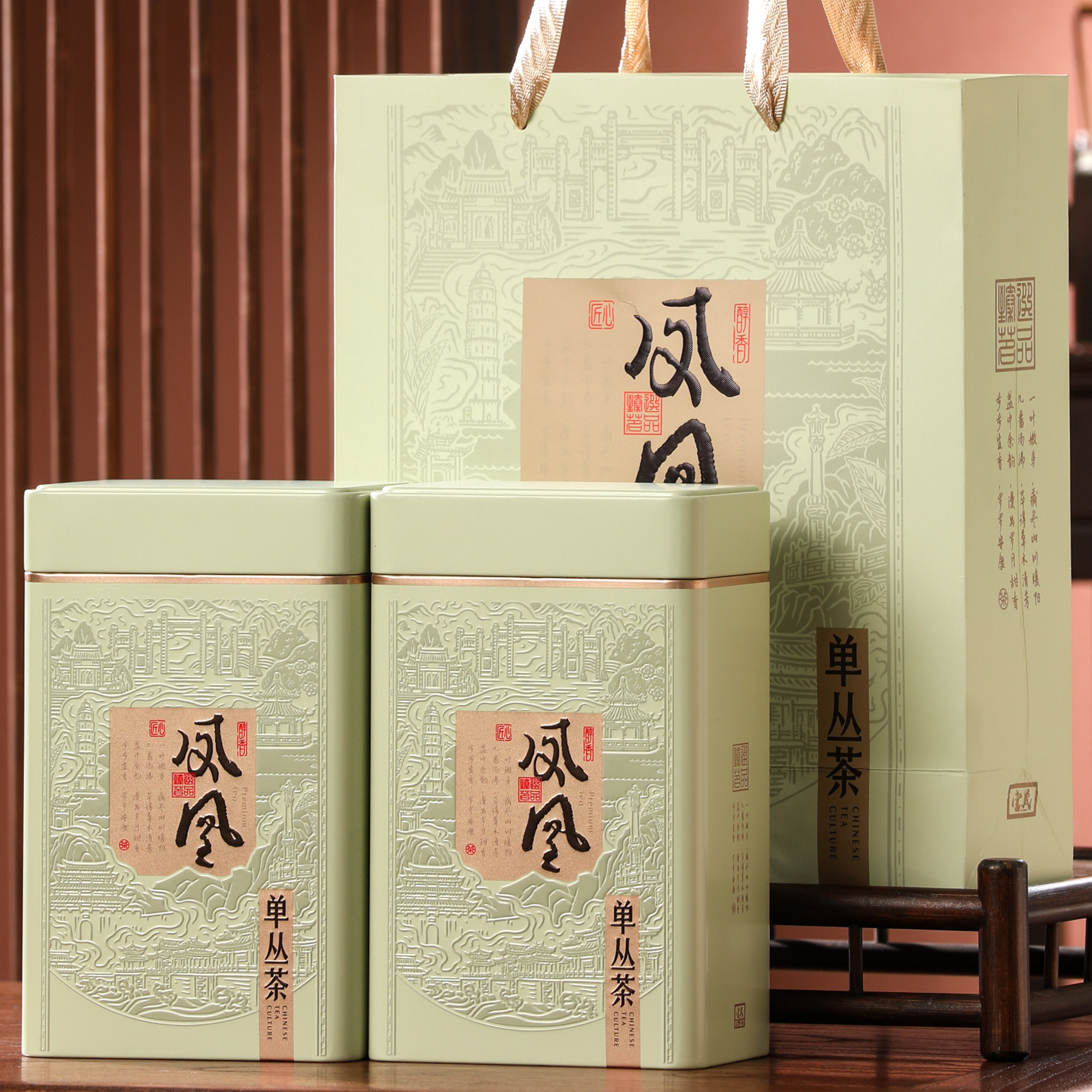 包邮新款凤凰单丛茶叶一斤两罐散茶茶叶鸭屎香凹富后方罐精品礼盒图片