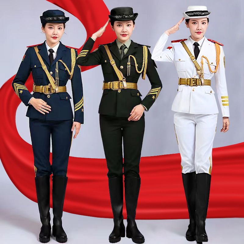 国旗班护卫队礼服升旗手服装学生仪仗队护旗手演出服军乐团表演