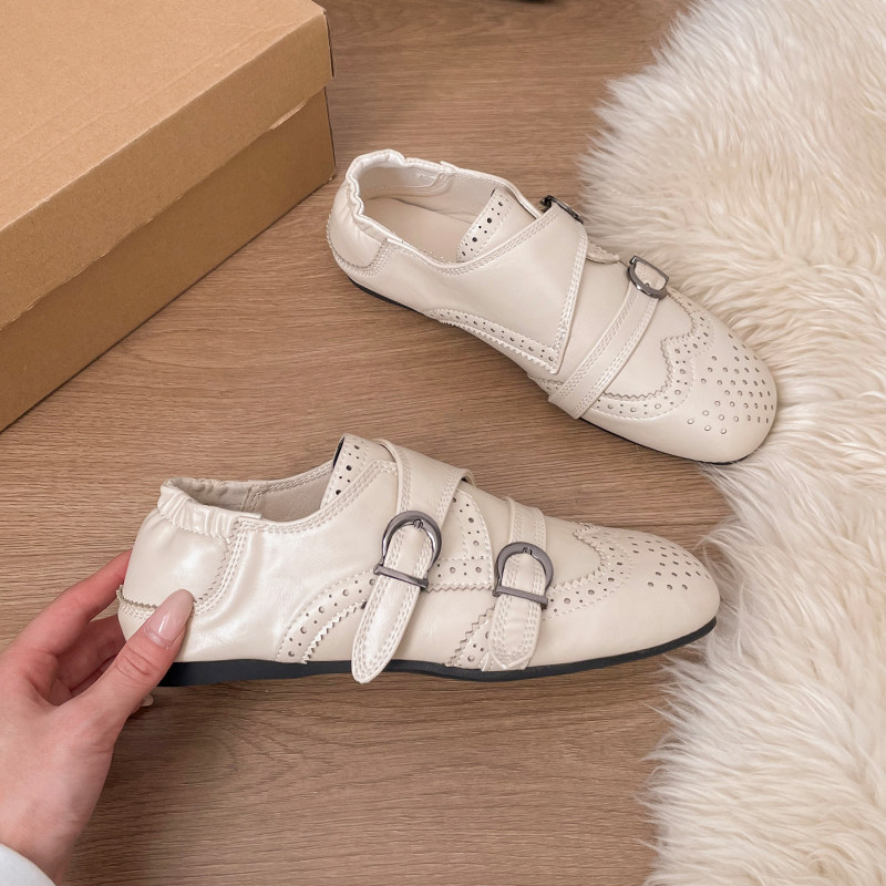 浅口小皮鞋女春夏季2026新款复古双皮扣带软底英伦风女士乐福单鞋,女鞋,深口单鞋,淘宝优惠券,粉丝福利购,淘宝优惠卷