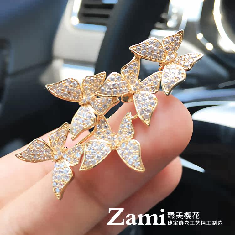 Broche femme en Zircon diamant - Ref 1172541 Image 3