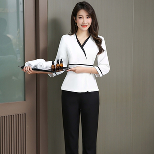美容师工作服美容院技师服女套装足浴足疗SPA养生馆高端职业装