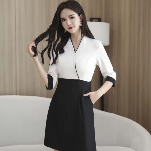 美容师工作服职业装美容院珠宝店足浴技师工装SPA养生馆工衣前台