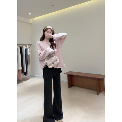 KD60屁帘微喇超绝弹力瘦瘦裤喇叭裤长裤