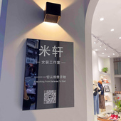 不锈钢镜面招牌定制黑钢公司户外门头牌匾定做门牌服装 店招广告牌