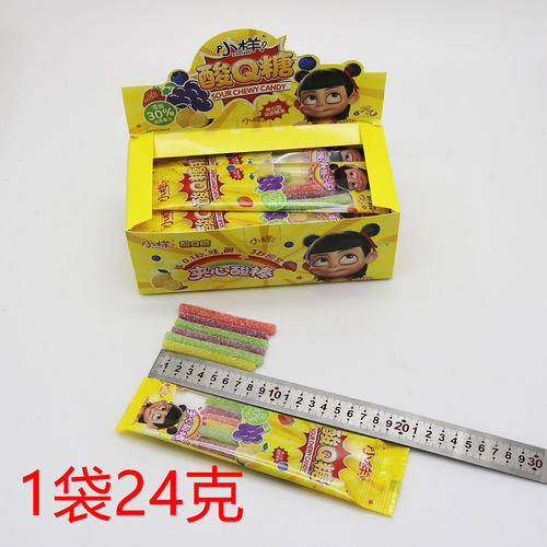 小样酸Q糖夹心酸棒24克儿童零食超市批发追剧混合味糖果