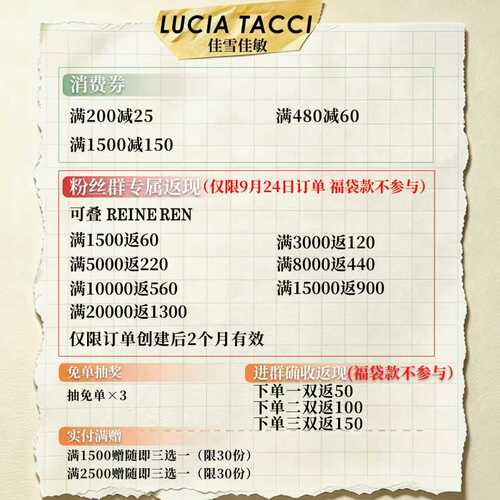 lucia tacci专属机制介绍链接！！！