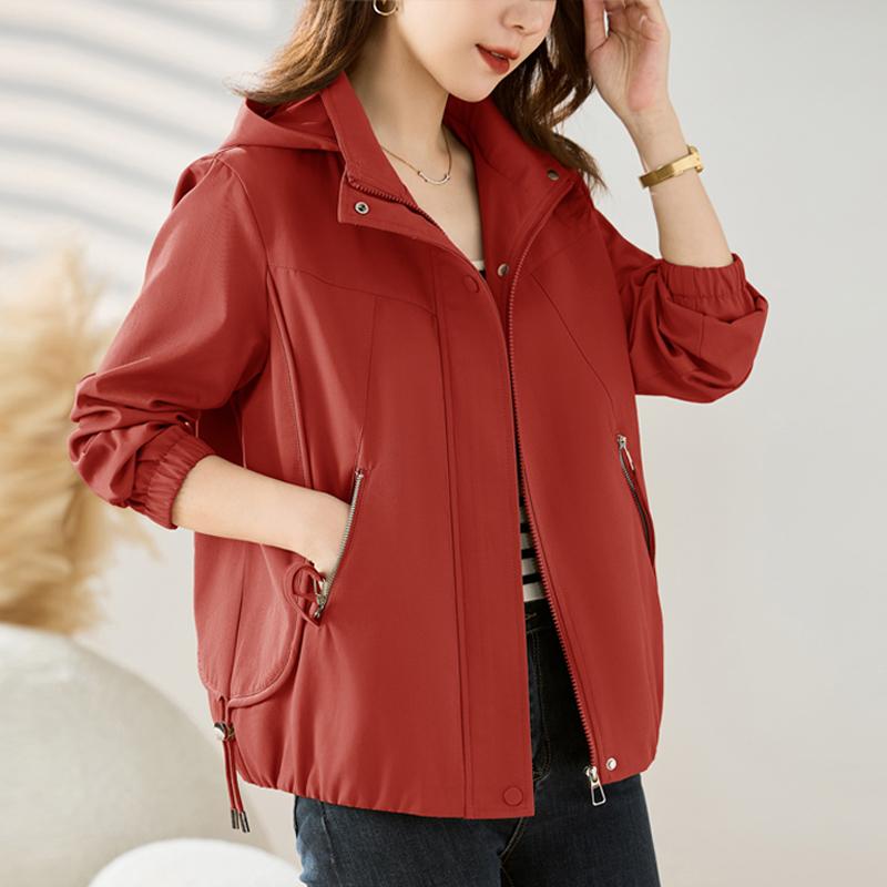 大码女装短款风衣女春秋新款中年妈妈春季爆款洋气休闲二八月外套