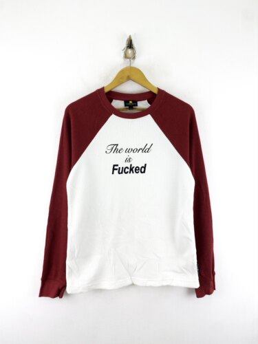 XS-3XL teddy fresh 红白色拼接 男款华夫格弹力长袖T恤打底衫
